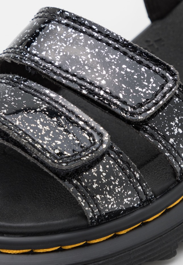 Dr Martens Greece μαύρα κοσμικά γκλίτερ πέδιλα Klaire