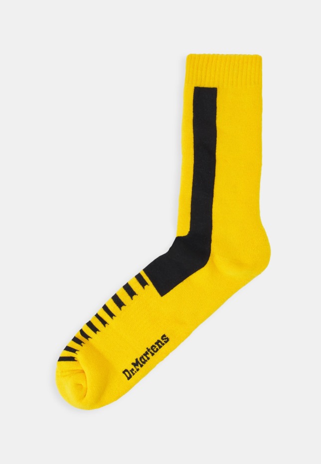 Dr Martens Greece διπλή κάλτσα Unisex κάλτσες κίτρινες/μαύρες