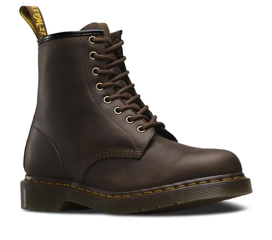 μπότες Dr.martens σκούρο καφέ τρελό άλογο 1460 τρελό άλογο