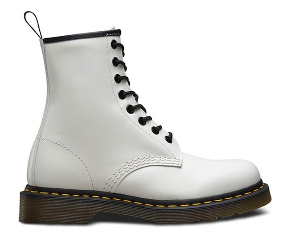 μποτάκια Dr.martens 1460 λεία λευκά λεία