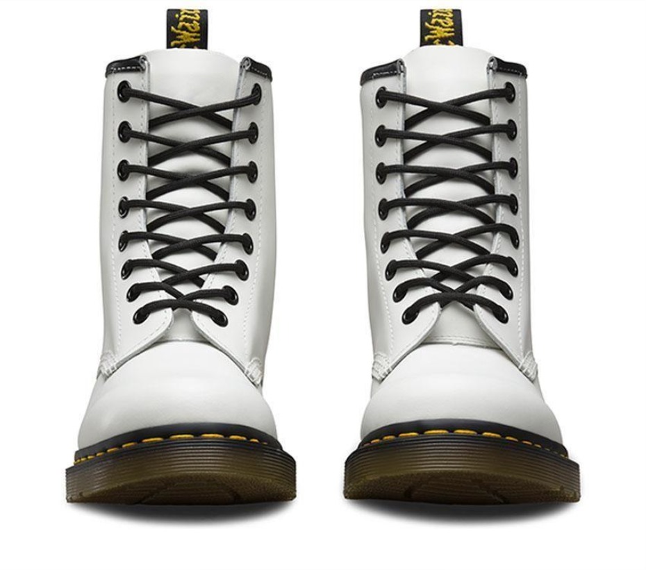 μποτάκια Dr.martens 1460 λεία λευκά λεία