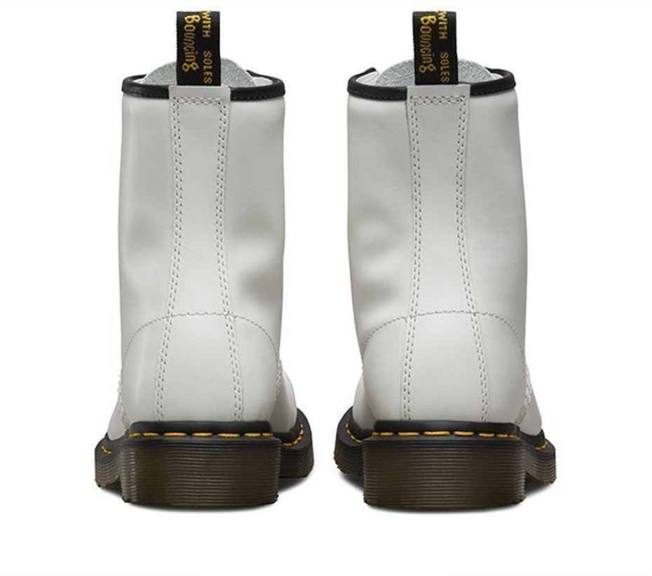 μποτάκια Dr.martens 1460 λεία λευκά λεία