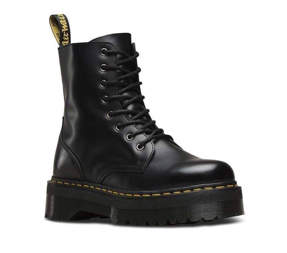 Dr Martens Greece Black Polished Smooth Jadon