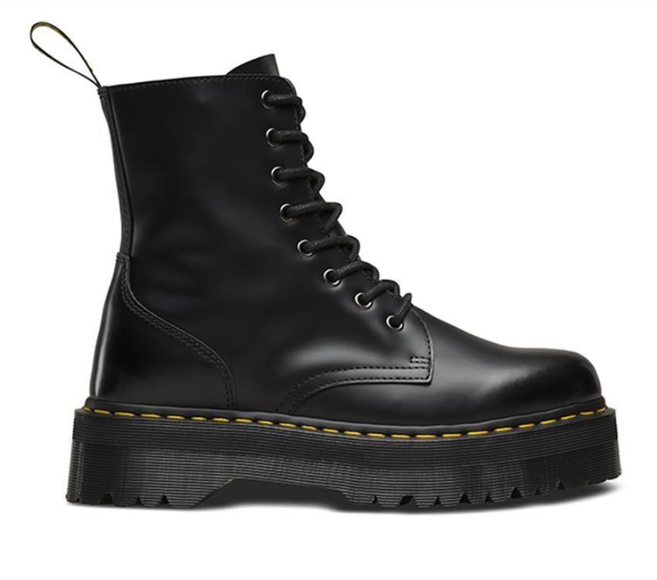 Dr Martens Greece Black Polished Smooth Jadon