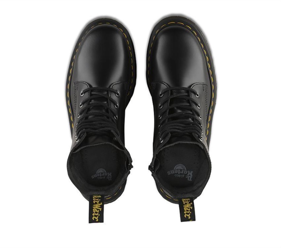 Dr Martens Greece Black Polished Smooth Jadon