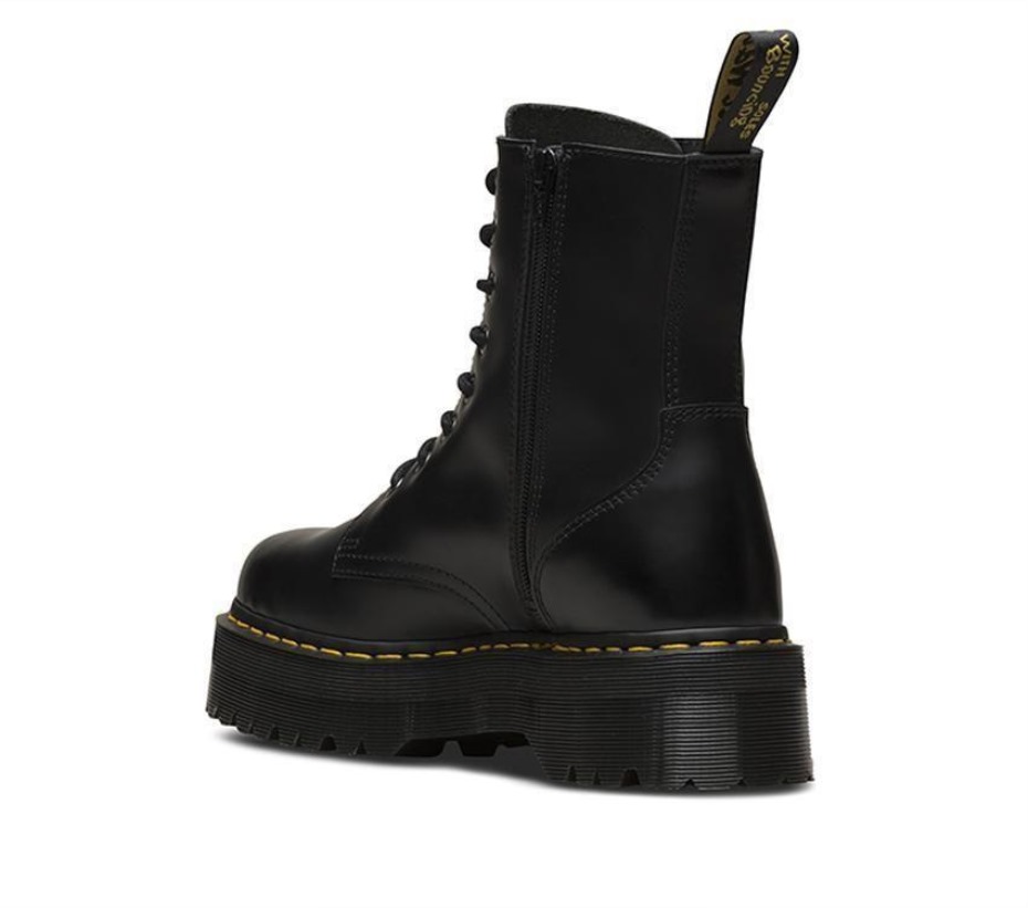 Dr Martens Greece Black Polished Smooth Jadon