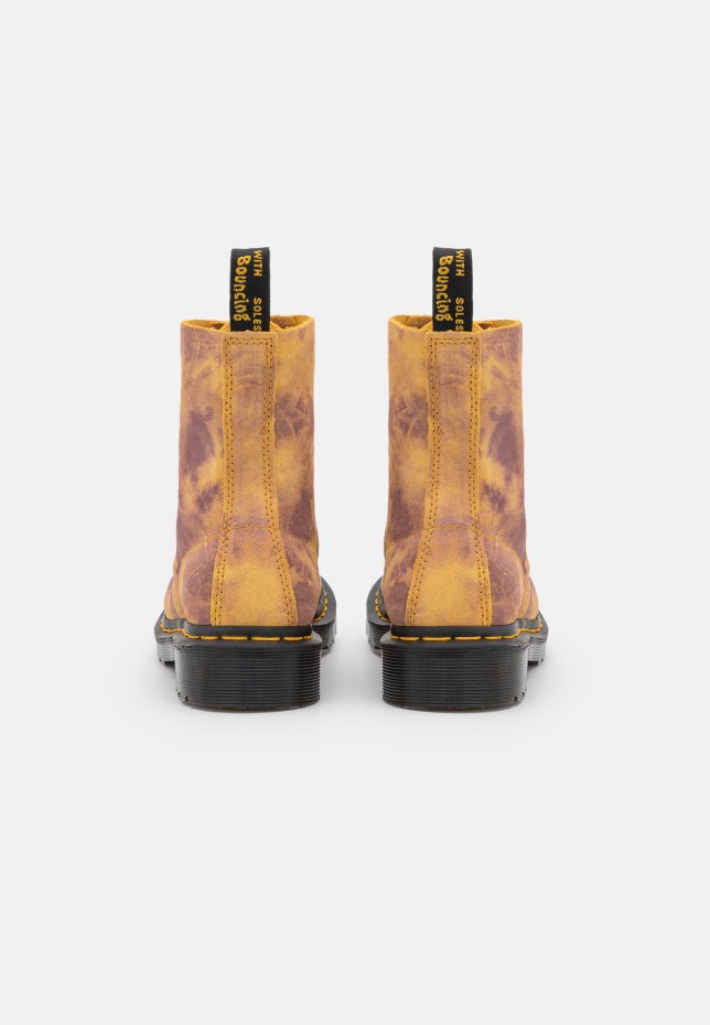 Dr Martens Greece 1460 Pascal Lace Up Ankle Boots Burnt Yellow/grunge