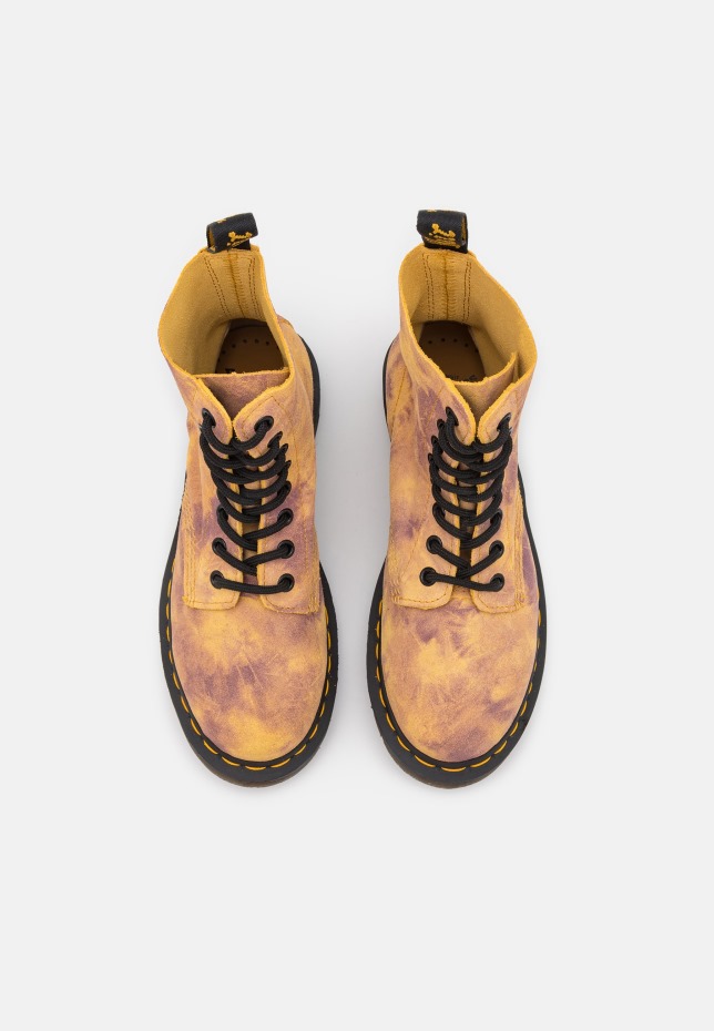 Dr Martens Greece 1460 Pascal Lace Up Ankle Boots Burnt Yellow/grunge