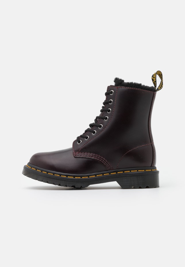 Dr Martens Greece 1460 Serena Lace Up Ankle Boots Oxblood