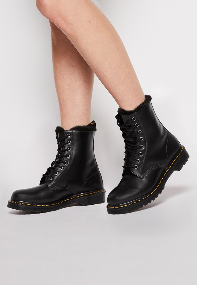 1460 Serena Lace Up Ankle Boots Dr Martens Greece μαύρο