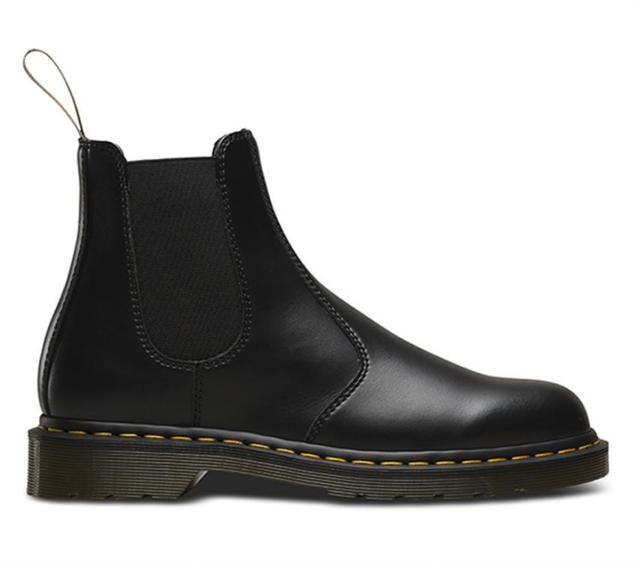 μαύρο Felix Rub Off Dr.martens μπότες Vegan 2976 Chelsea