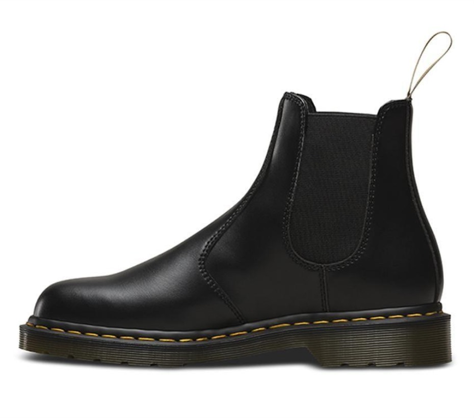 μαύρο Felix Rub Off Dr.martens μπότες Vegan 2976 Chelsea