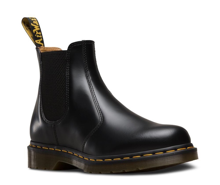 2976 λείες μπότες Dr.martens μαύρες λείες