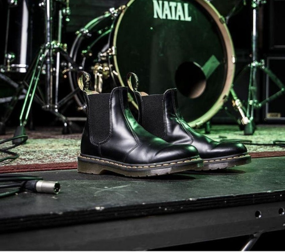 2976 λείες μπότες Dr.martens μαύρες λείες
