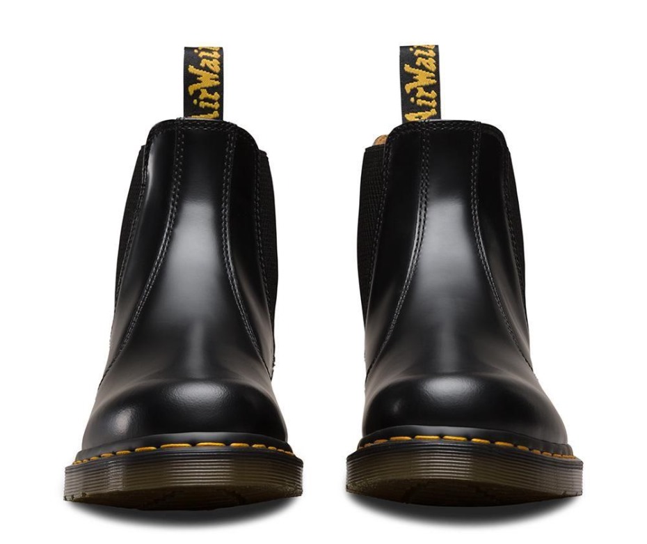 2976 λείες μπότες Dr.martens μαύρες λείες