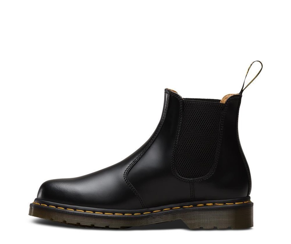 2976 λείες μπότες Dr.martens μαύρες λείες