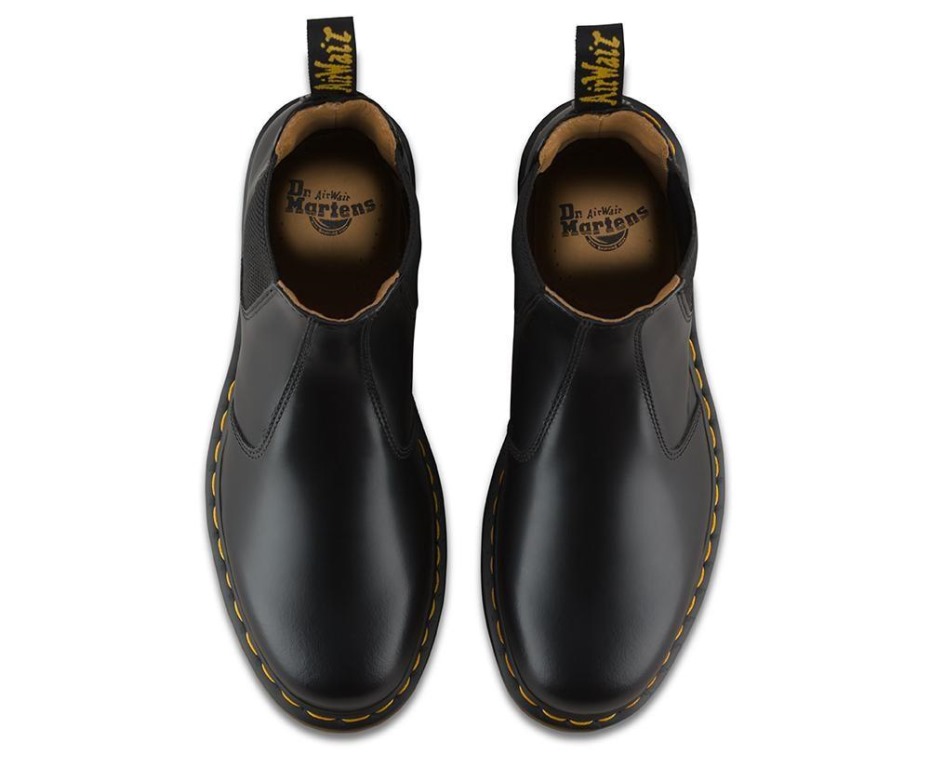 2976 λείες μπότες Dr.martens μαύρες λείες