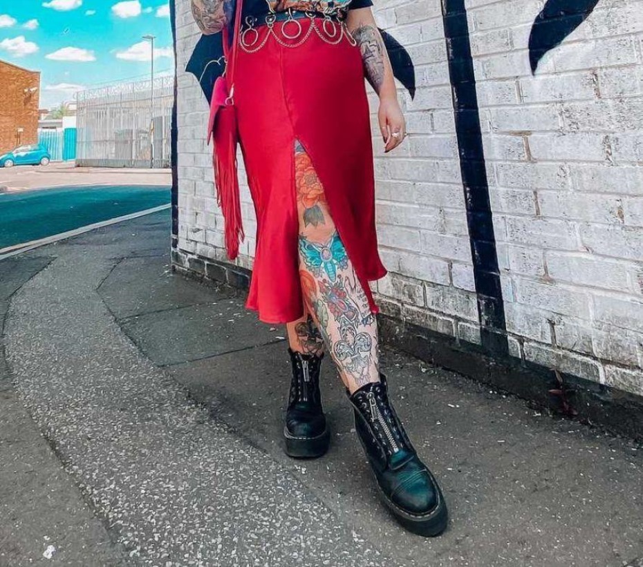 μαύρη θεία Sally Dr.martens μπότες Sinclair