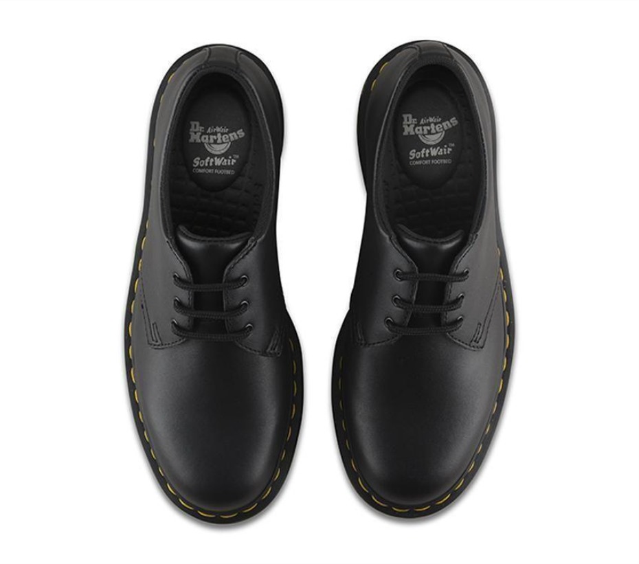 Dr Martens Greece 1461 αντιολισθητικό μαύρο βιομηχανικό Full Grain