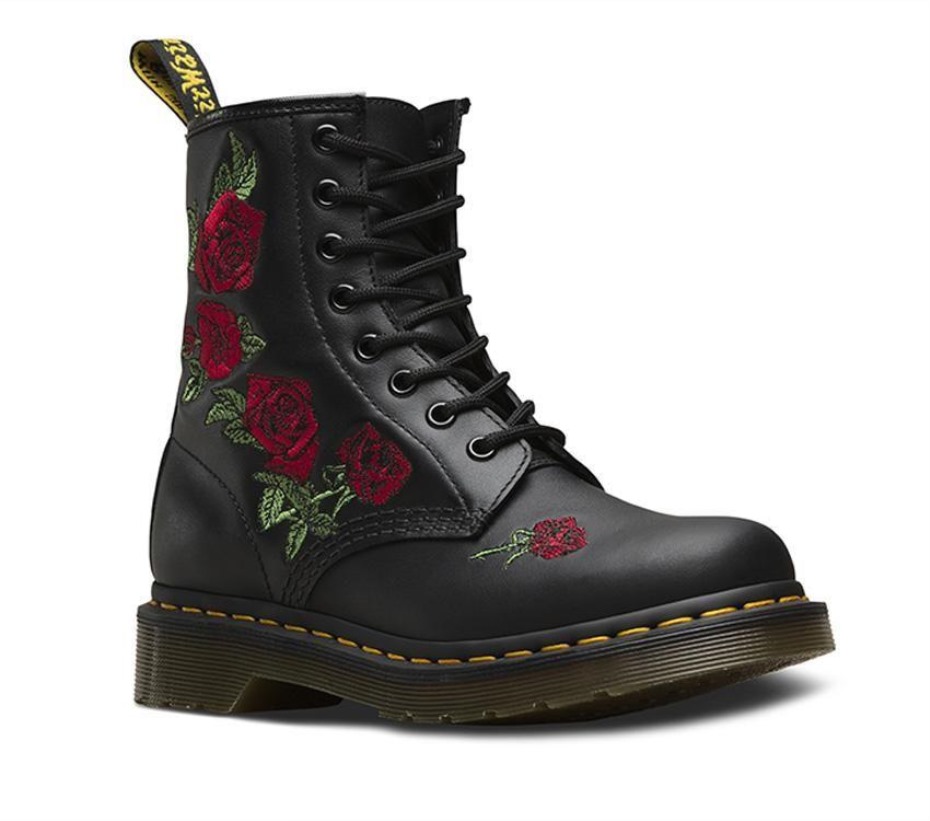 μαύρες μπότες Softy T Dr.martens 1460 Vonda 8 Eye Boot