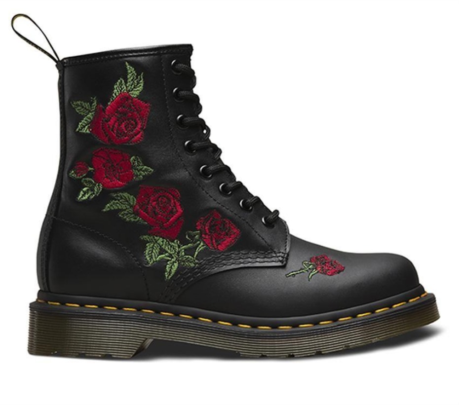 μαύρες μπότες Softy T Dr.martens 1460 Vonda 8 Eye Boot