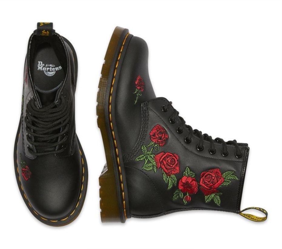 μαύρες μπότες Softy T Dr.martens 1460 Vonda 8 Eye Boot