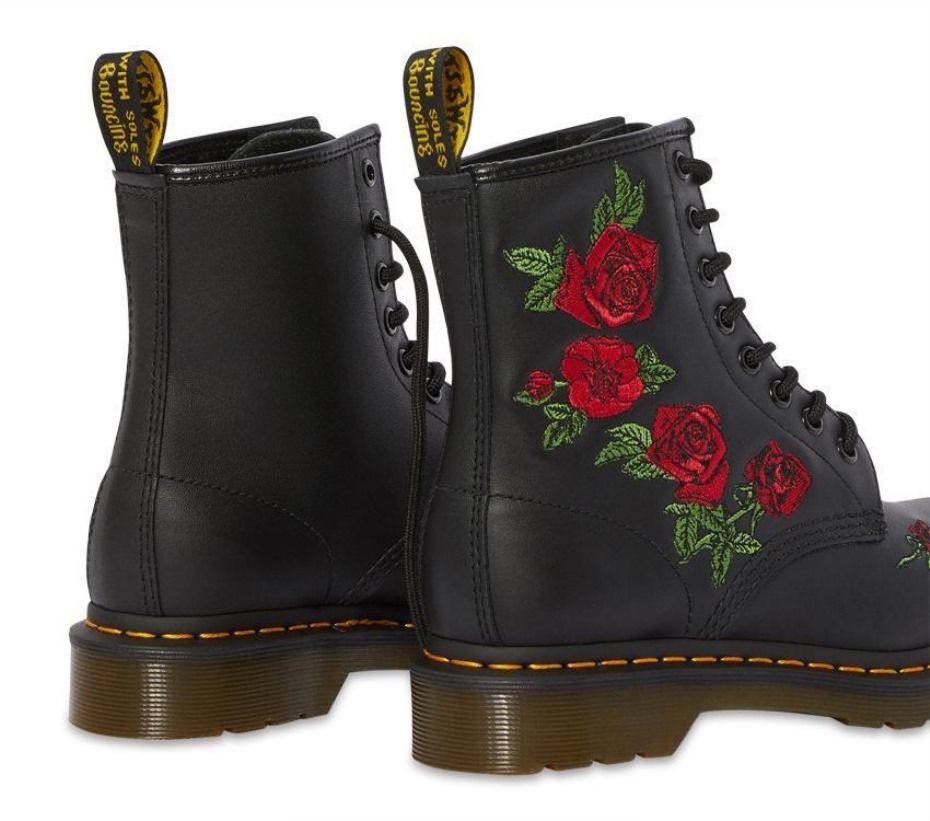 μαύρες μπότες Softy T Dr.martens 1460 Vonda 8 Eye Boot