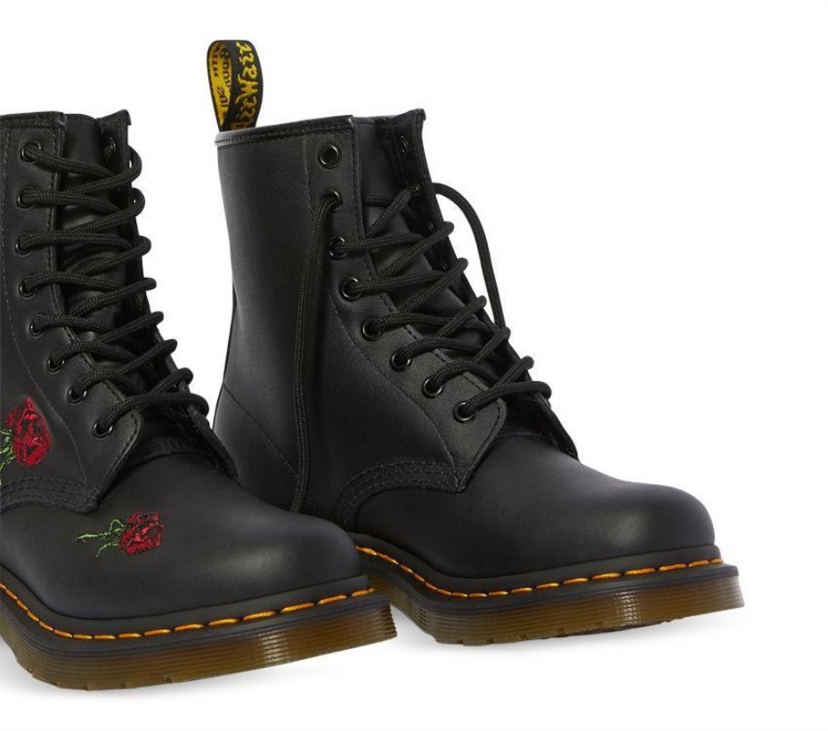 μαύρες μπότες Softy T Dr.martens 1460 Vonda 8 Eye Boot