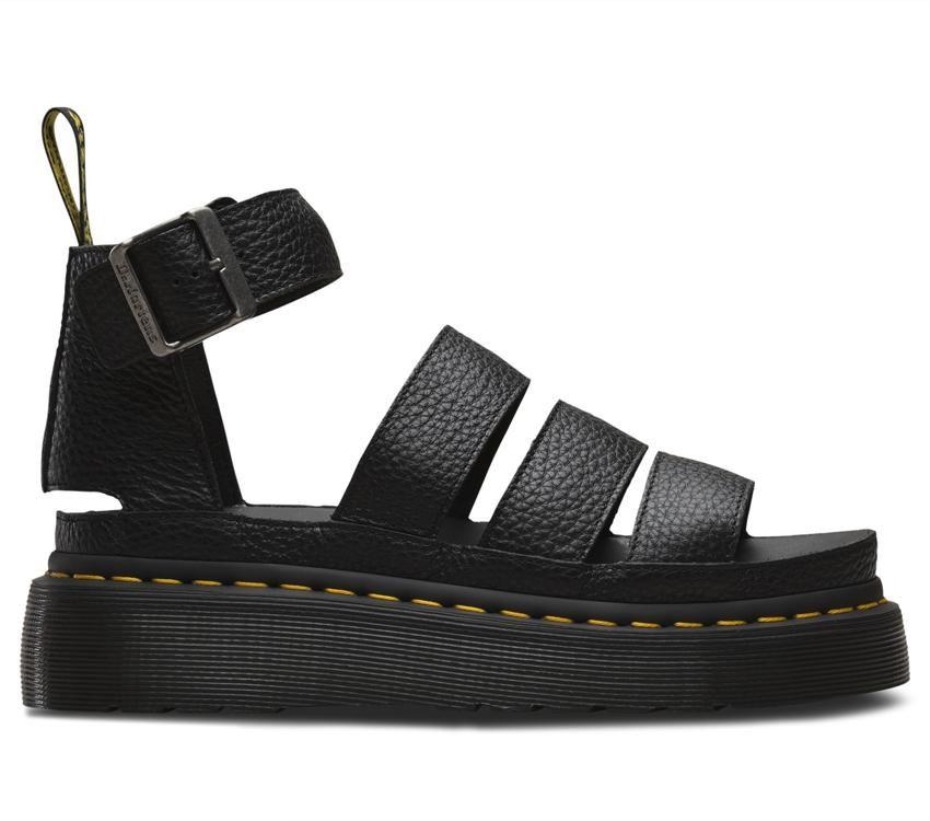 Dr Martens Greece Black Milled Nappa Clarissa Ii Quad