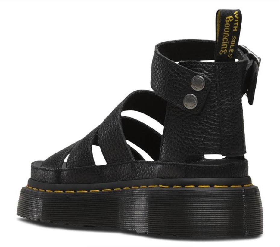 Dr Martens Greece Black Milled Nappa Clarissa Ii Quad