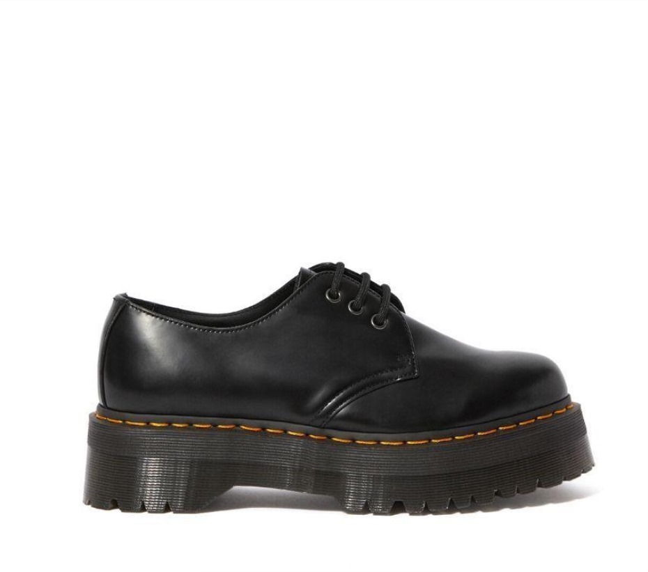 1461 Quad Polished Smooth Dr Martens Greece Black Polished Smooth