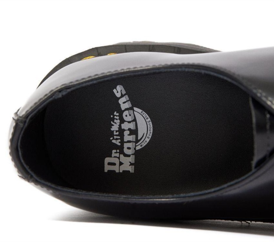 1461 Quad Polished Smooth Dr Martens Greece Black Polished Smooth