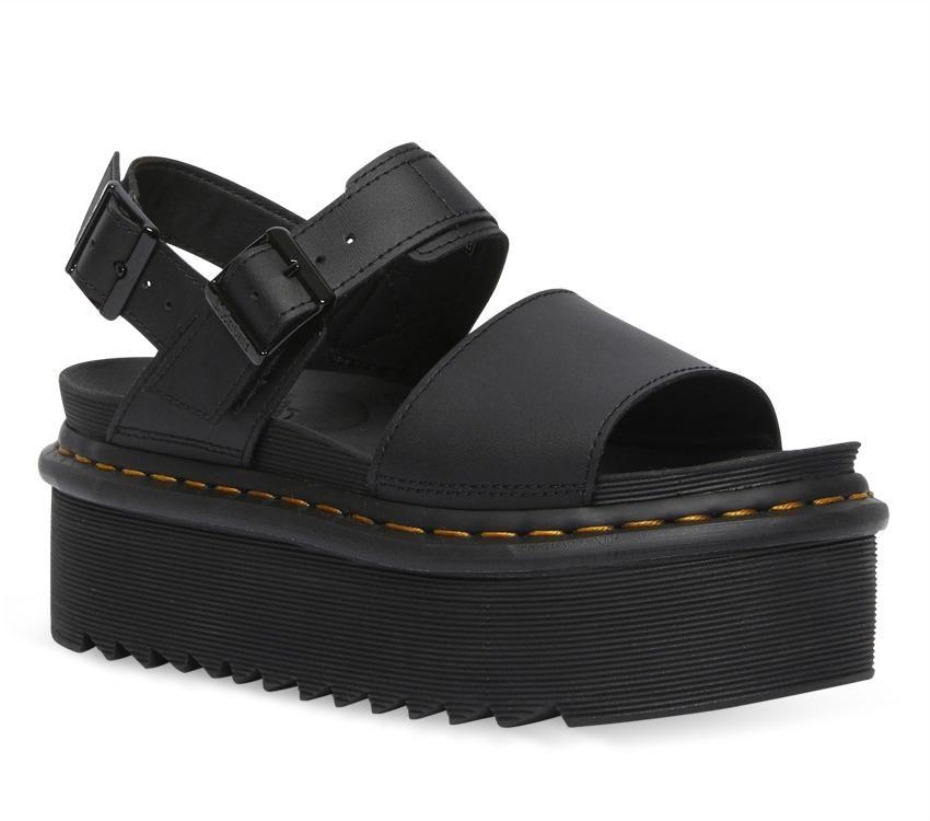 Dr Martens Greece Voss Quad Sandal Black Hydro