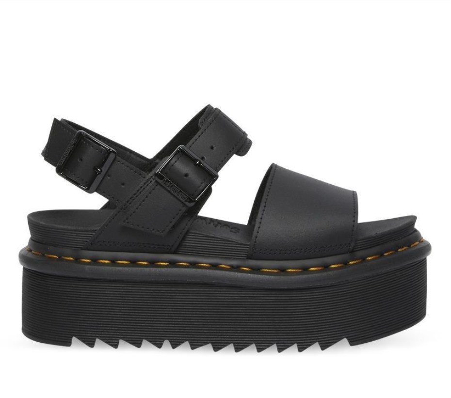 Dr Martens Greece Voss Quad Sandal Black Hydro