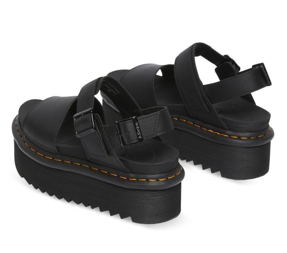 Dr Martens Greece Voss Quad Sandal Black Hydro