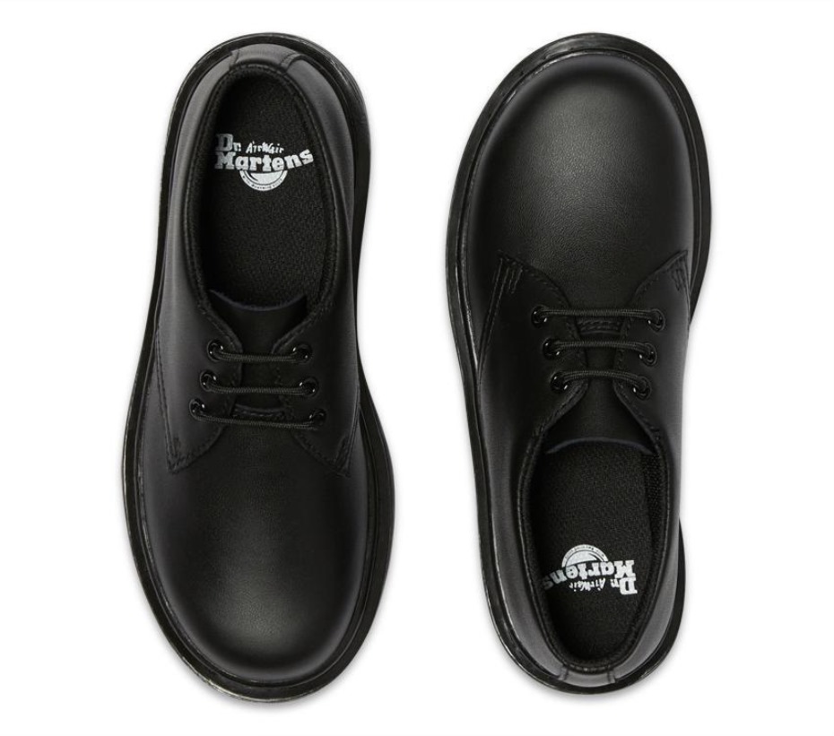 Dr Martens Greece Juniors 1461 Mono Black Softy T