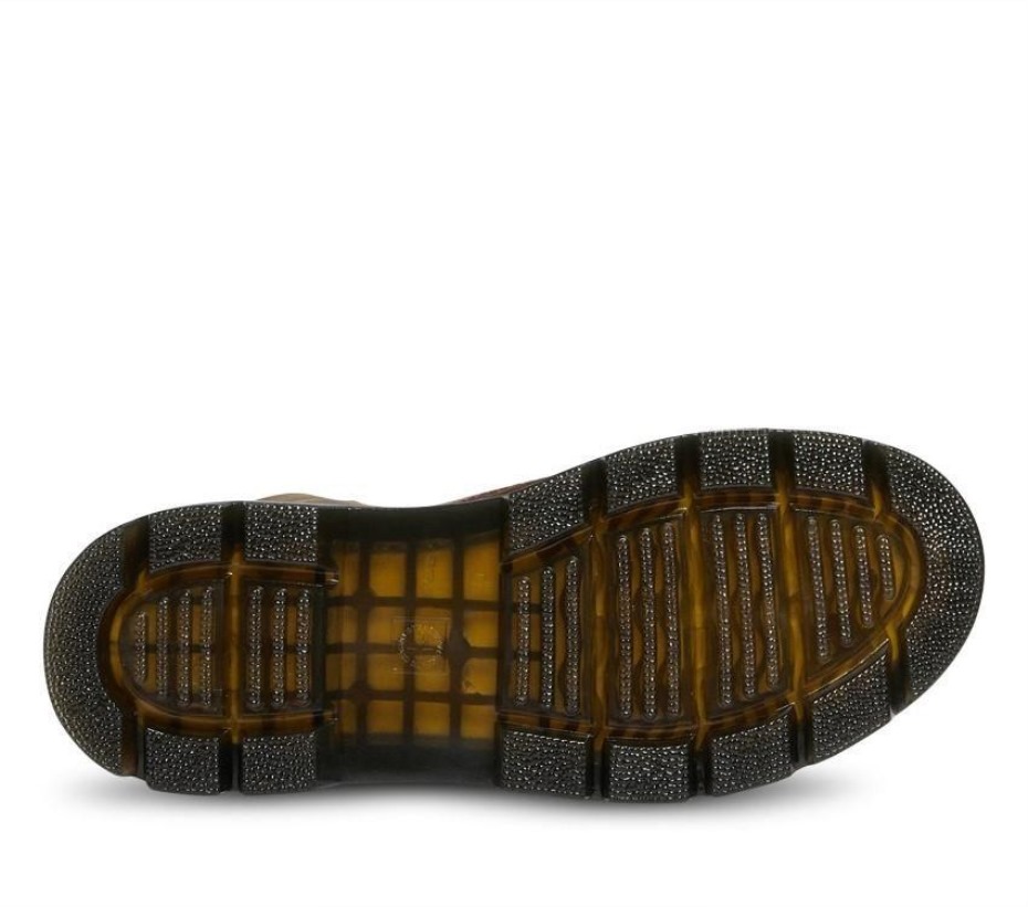 μπότες Dr.martens χτένες τρελό άλογο μποτάκι σκούρο καφέ τρελό άλογο