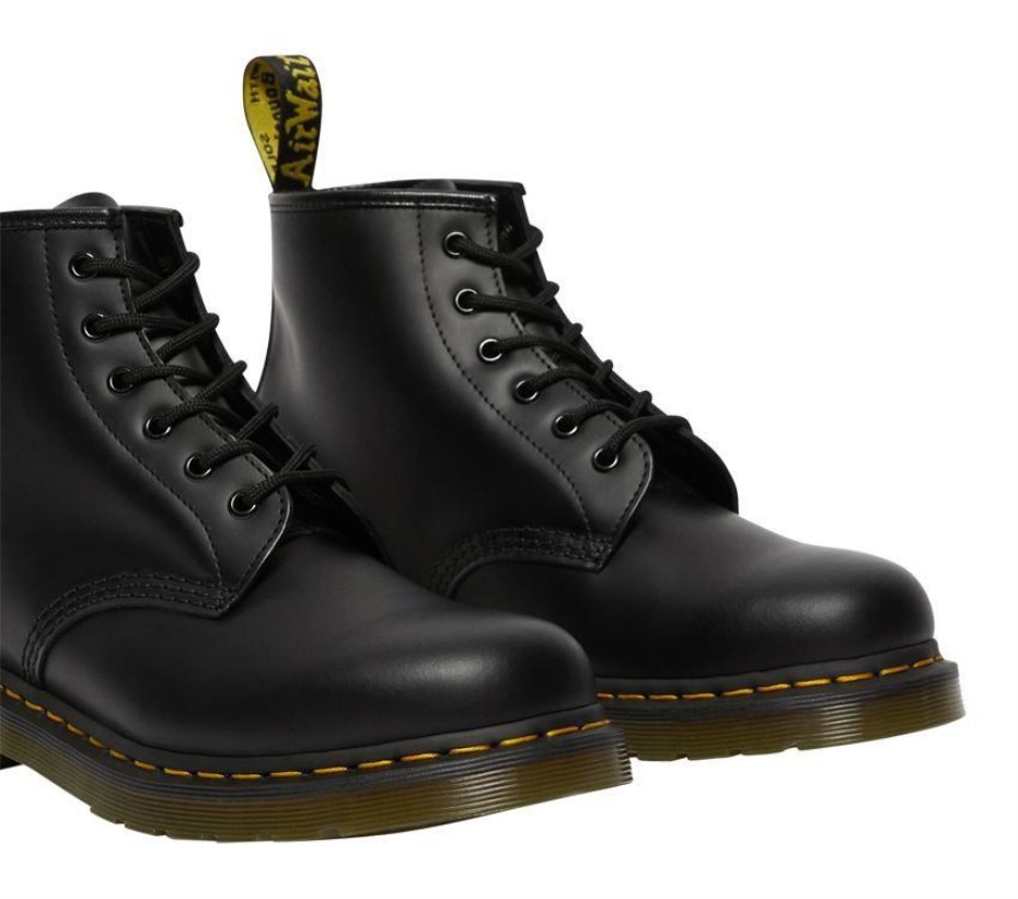 μαύρη λεία 101 λεία μπότα 6 ματιών Dr Martens ελλάδα