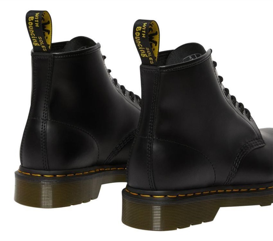 μαύρη λεία 101 λεία μπότα 6 ματιών Dr Martens ελλάδα