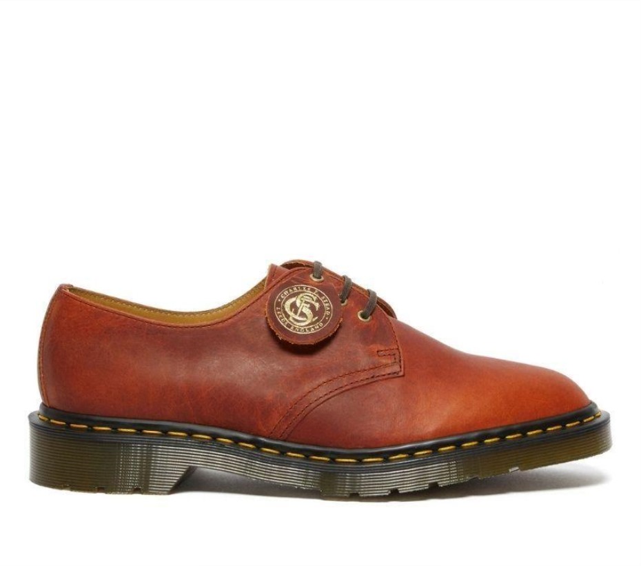 Dr Martens Greece 1461 λαδοδερμα Oxford σκούρο μαύρισμα