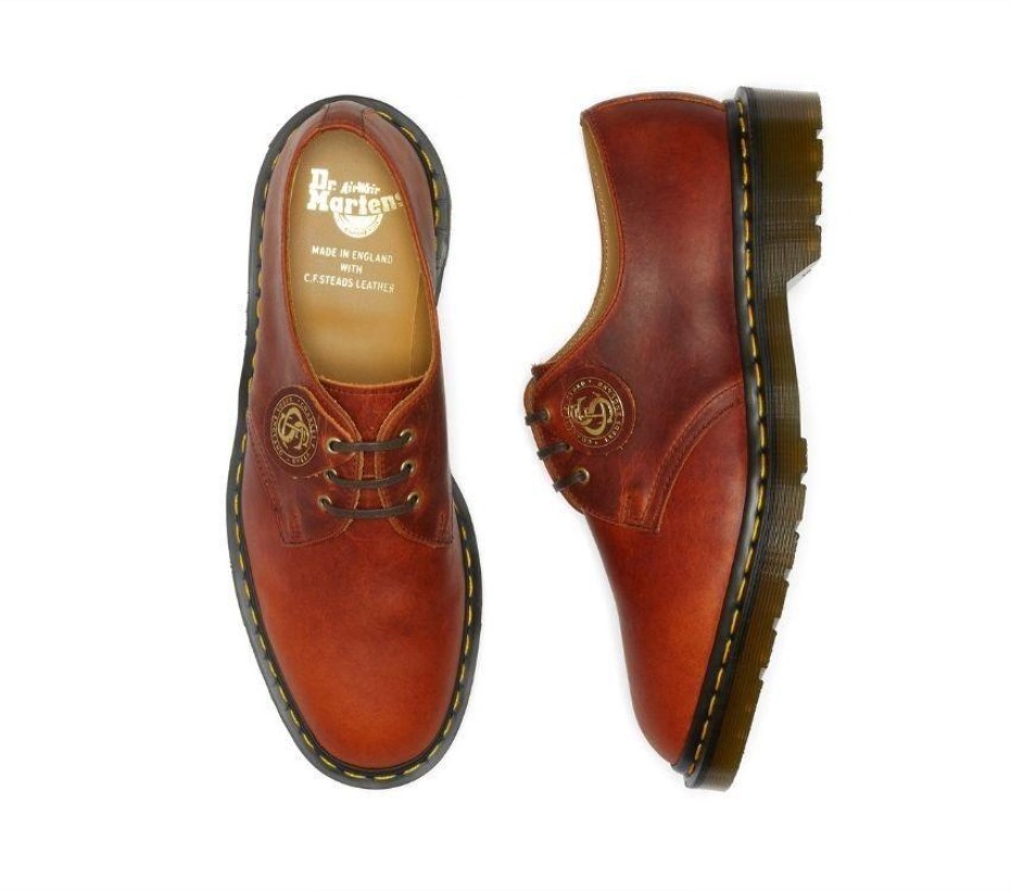 Dr Martens Greece 1461 λαδοδερμα Oxford σκούρο μαύρισμα