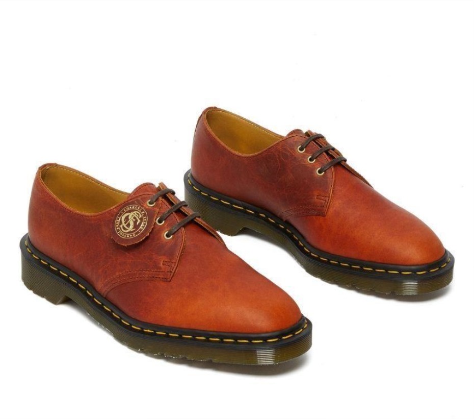 Dr Martens Greece 1461 λαδοδερμα Oxford σκούρο μαύρισμα