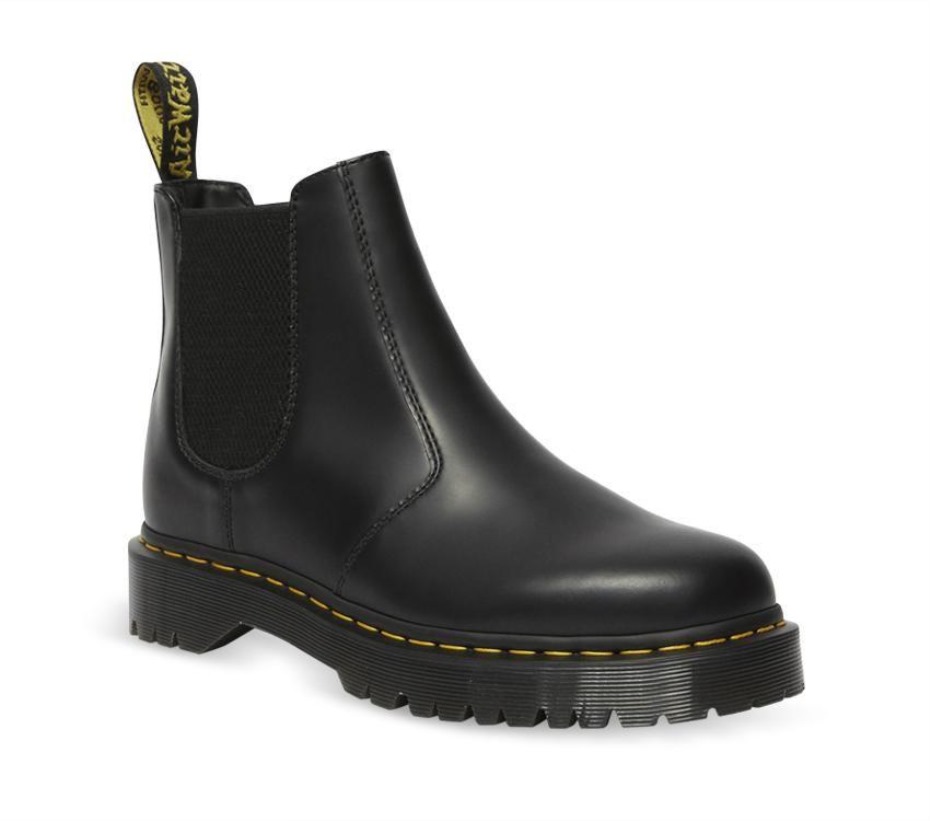 2976 Bex Chelsea μποτάκι μαύρες λείες μπότες Dr.martens