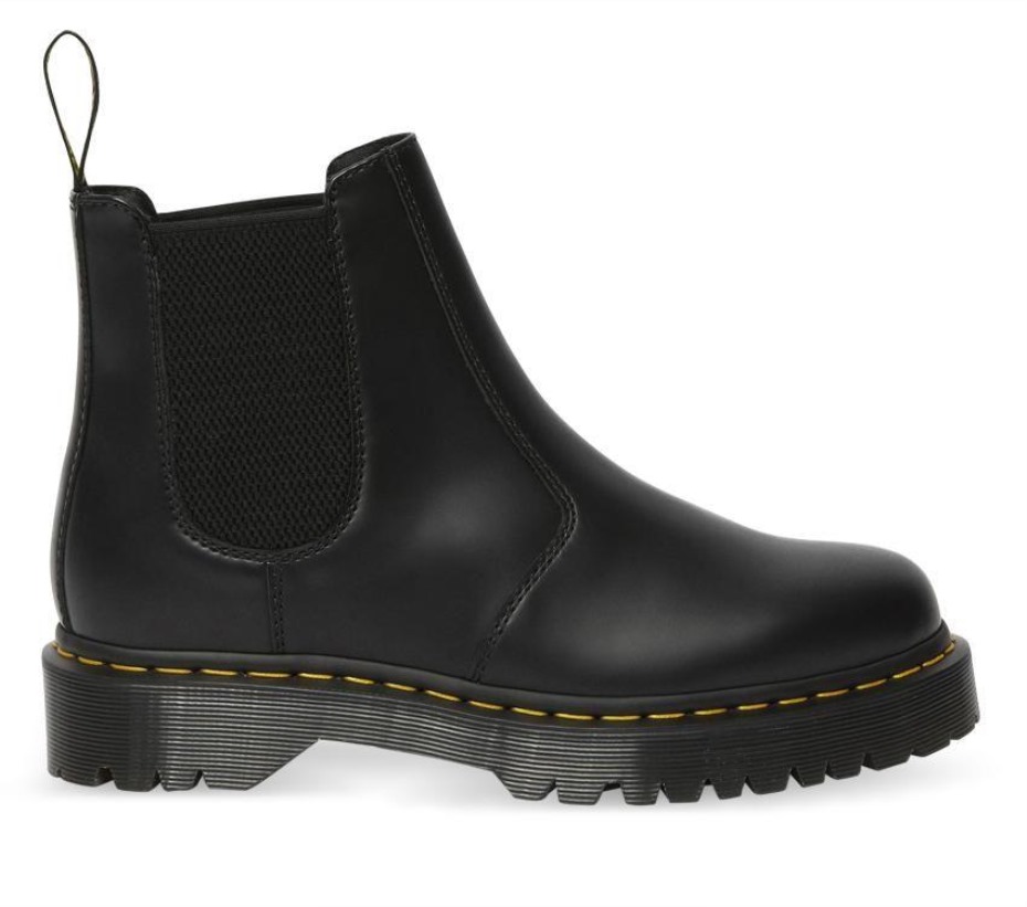 2976 Bex Chelsea μποτάκι μαύρες λείες μπότες Dr.martens