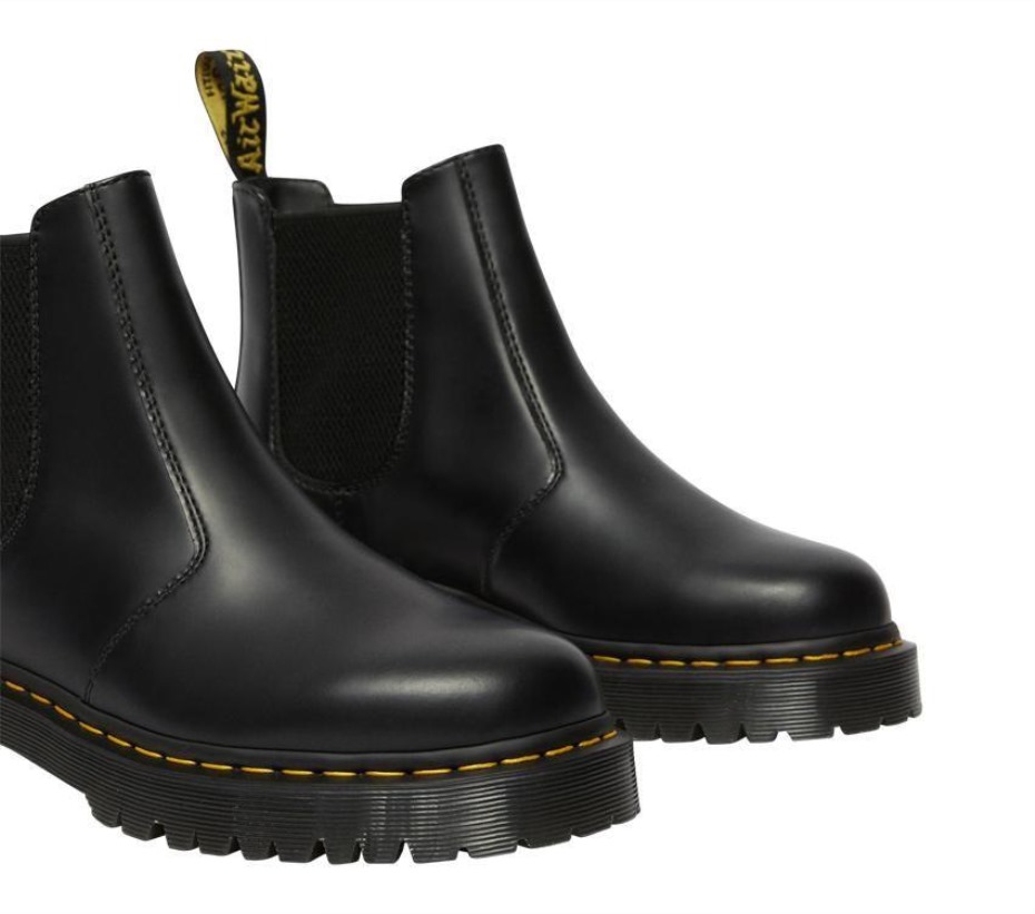 2976 Bex Chelsea μποτάκι μαύρες λείες μπότες Dr.martens