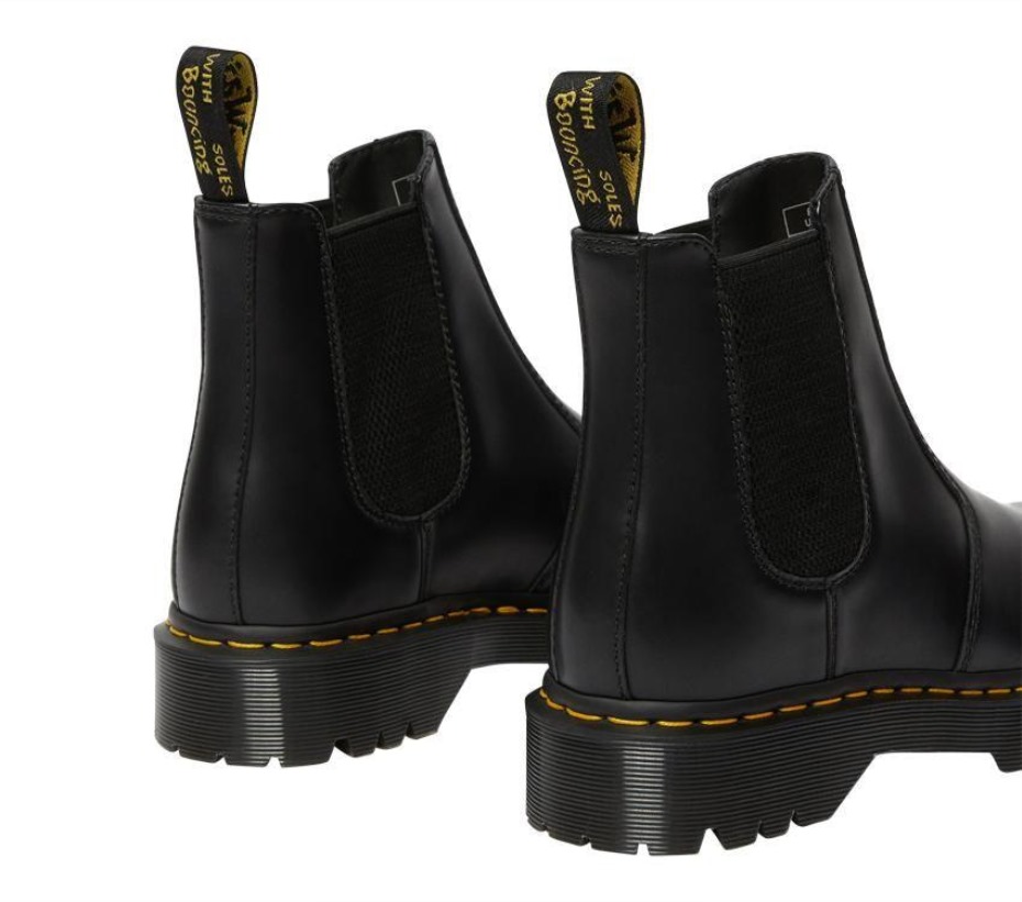 2976 Bex Chelsea μποτάκι μαύρες λείες μπότες Dr.martens