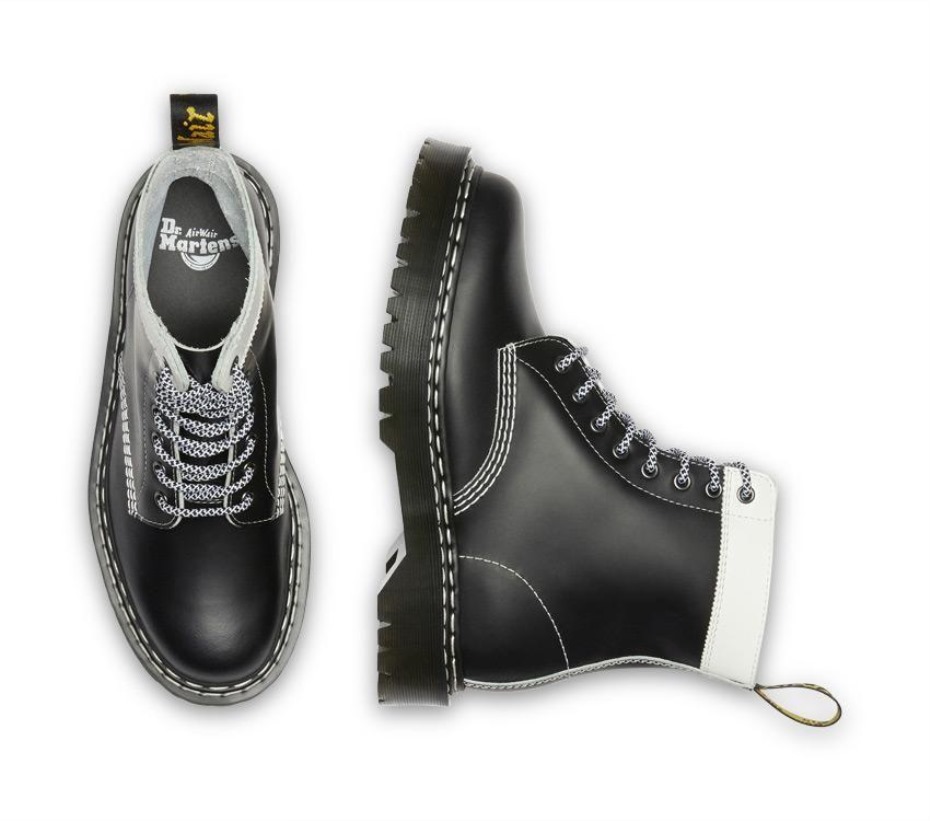 ασπρόμαυρες μπότες Dr.martens 1460 Pascal Bex Ds