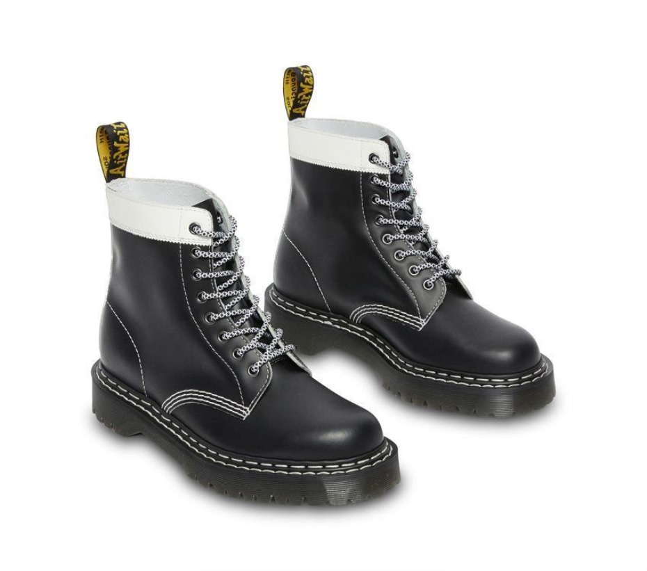 ασπρόμαυρες μπότες Dr.martens 1460 Pascal Bex Ds