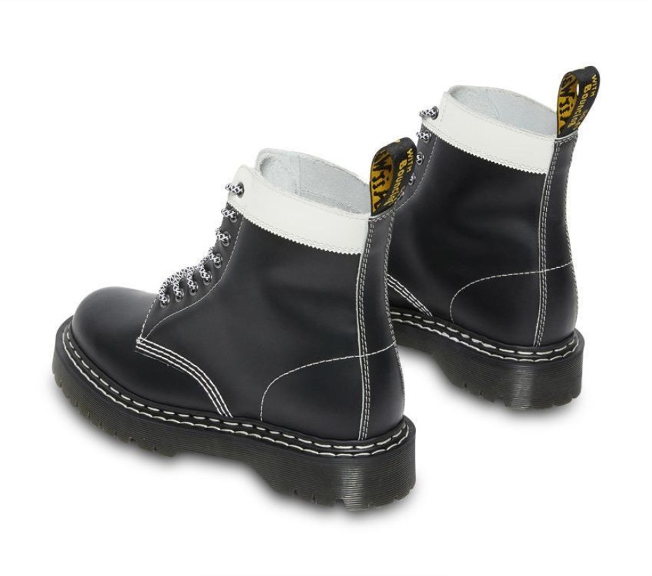 ασπρόμαυρες μπότες Dr.martens 1460 Pascal Bex Ds