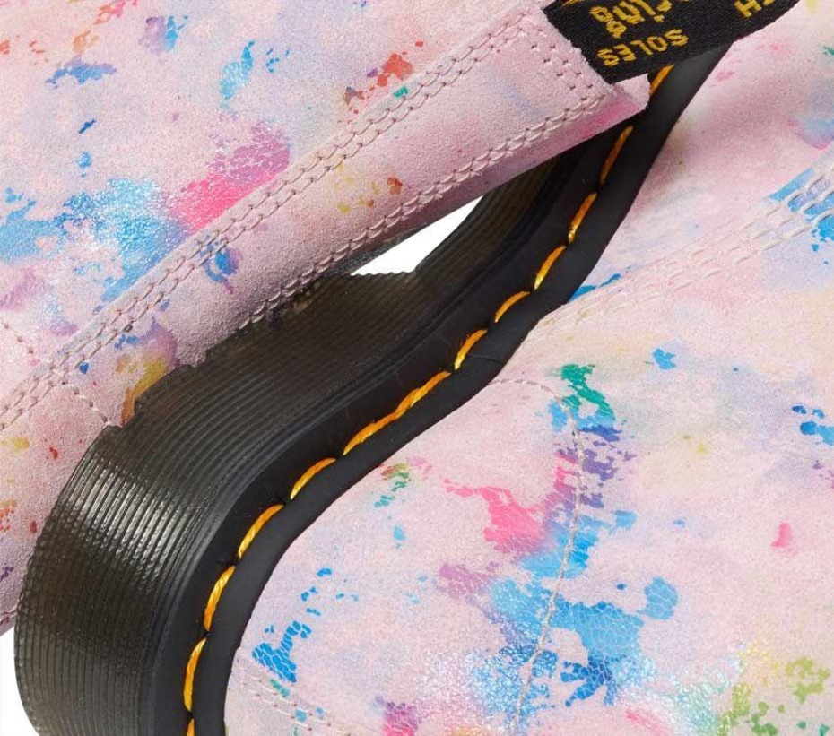 μποτάκια Dr.martens ροζ μποτάκι κομφετί 1460 Pascal